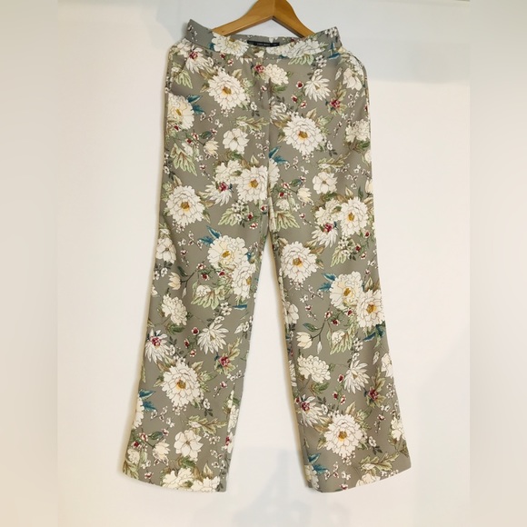 ZARA Basic collection Floral printed pants - Picture 7 of 8
